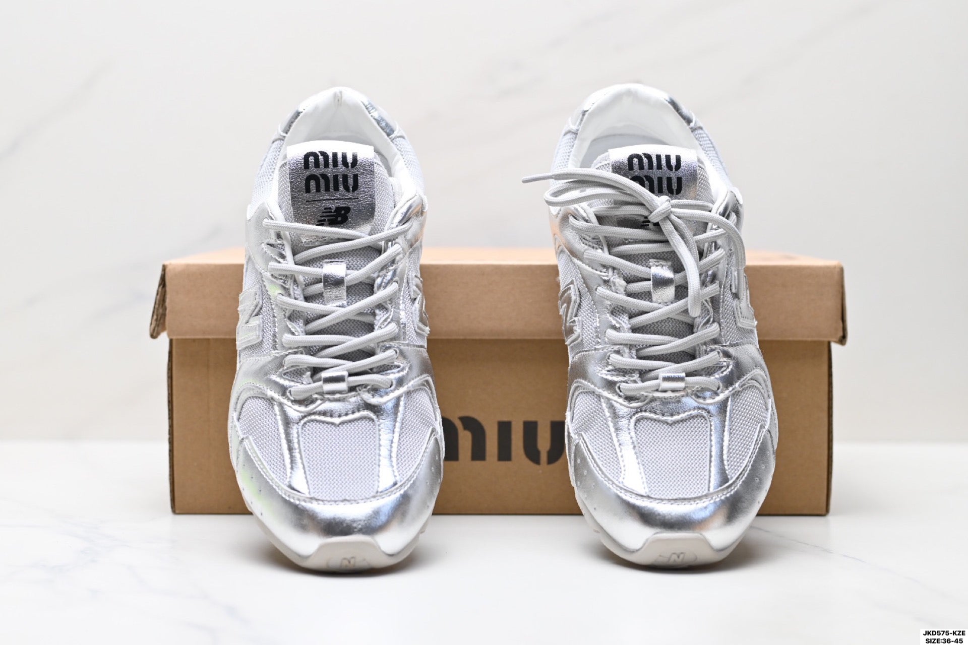 Miu Miu × New Balance 530 SL – Silver
