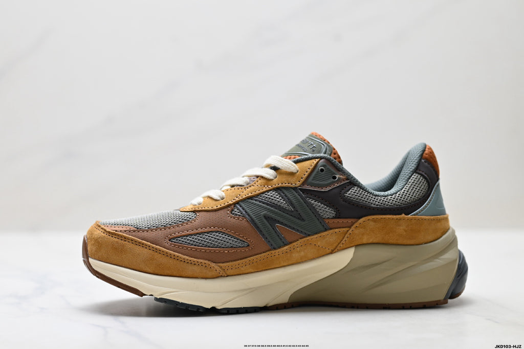 New Balance 990v6 Retro Mesh & Pigskin Low-Top Sneaker M990CH6