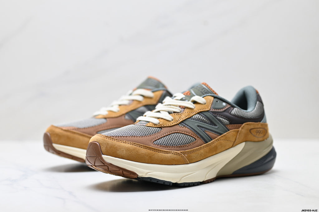 New Balance 990v6 Retro Mesh & Pigskin Low-Top Sneaker M990CH6
