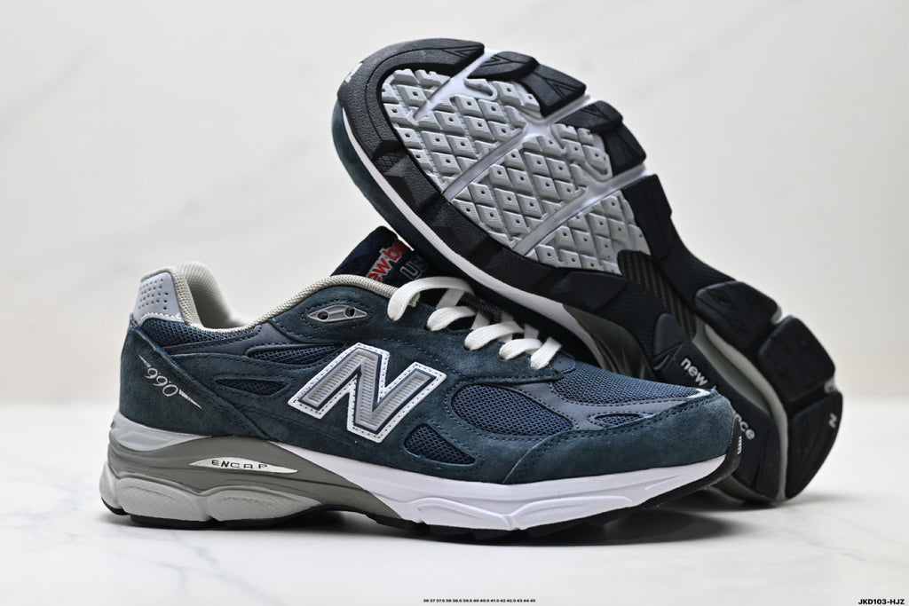 New Balance 990v6 Retro Mesh & Pigskin Low-Top Sneaker