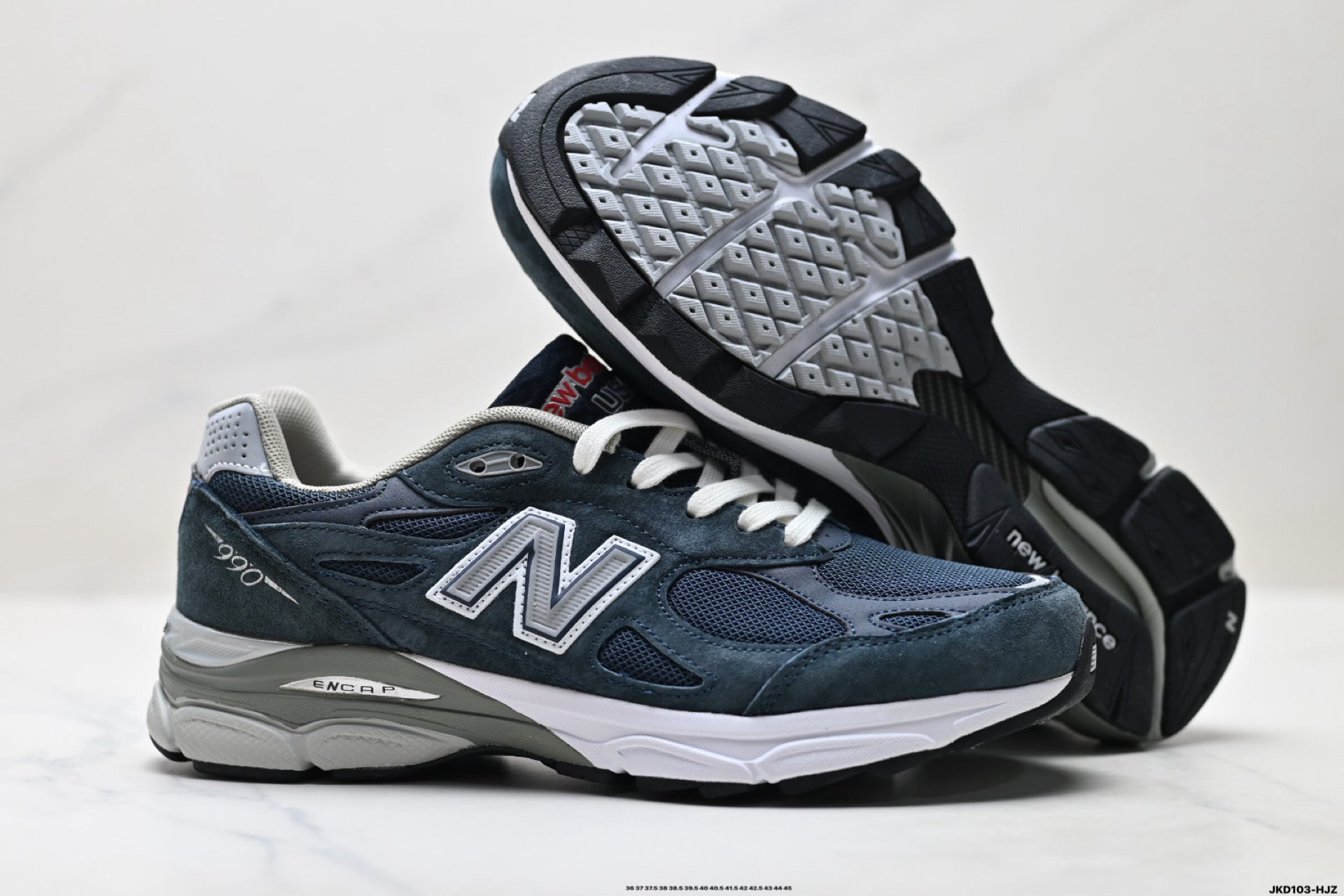 New Balance 990v6 Retro Mesh & Pigskin Low-Top Sneaker