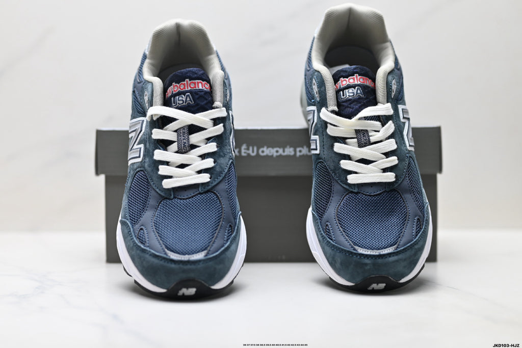New Balance 990v6 Retro Mesh & Pigskin Low-Top Sneaker