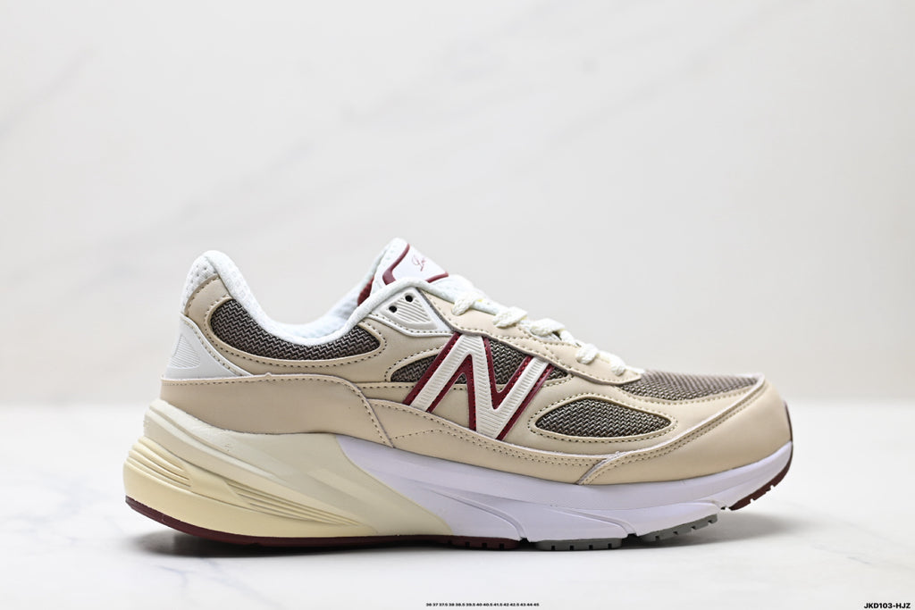 New Balance 990v6 Retro Mesh & Pigskin Low-Top Sneaker U990LP6