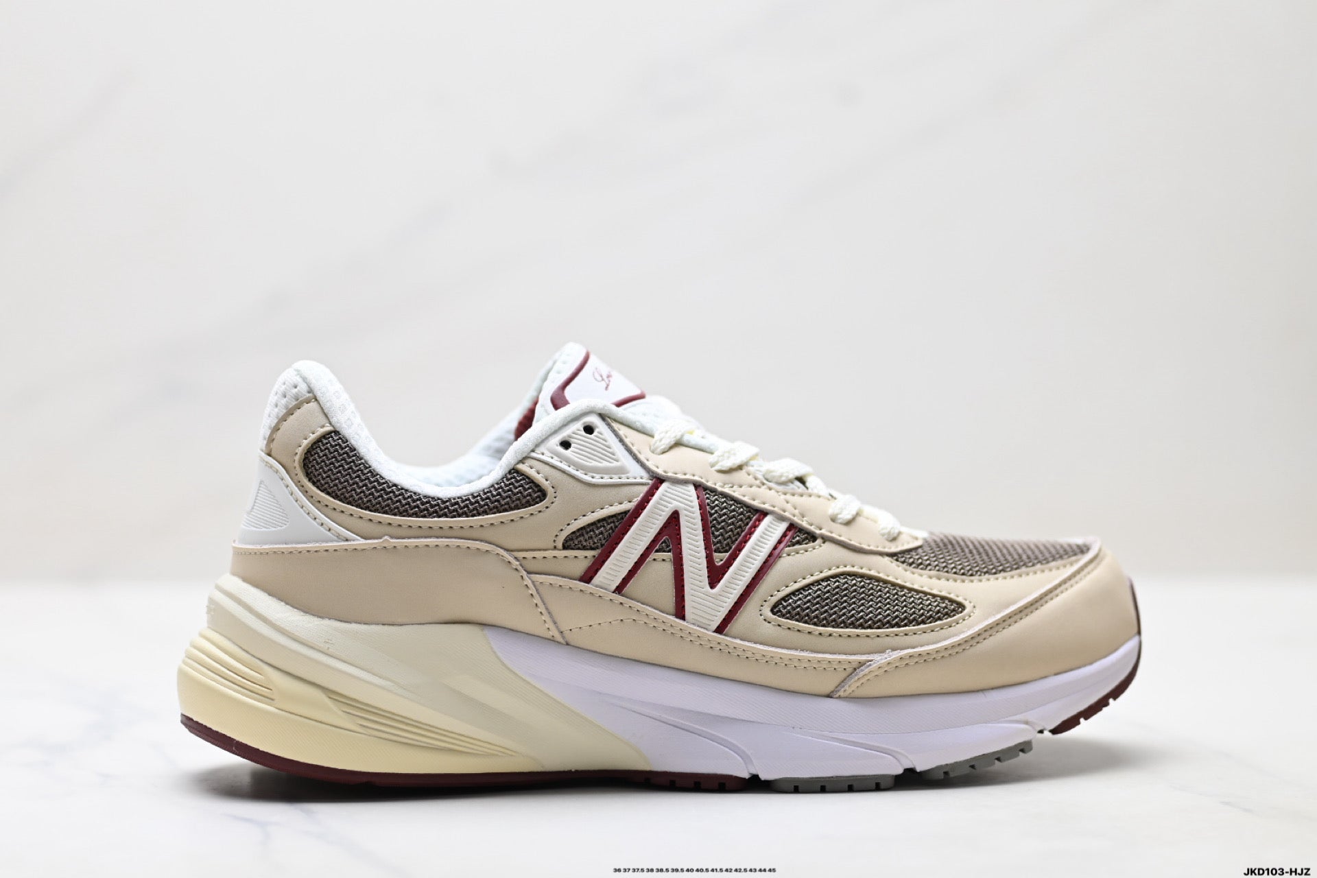 New Balance 990v6 Retro Mesh & Pigskin Low-Top Sneaker U990LP6