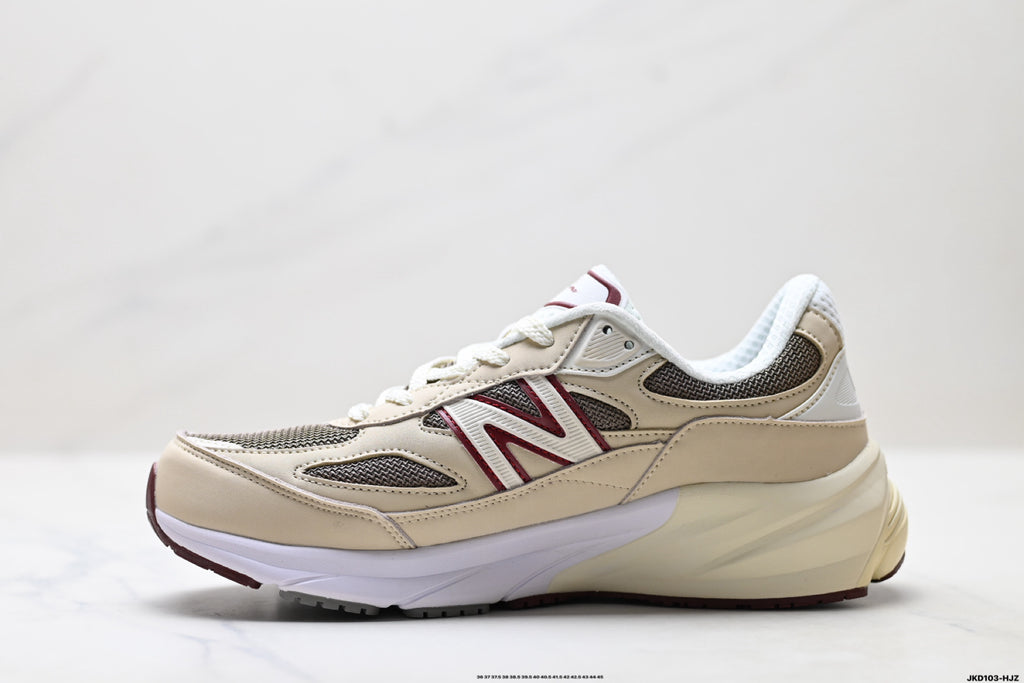 New Balance 990v6 Retro Mesh & Pigskin Low-Top Sneaker U990LP6