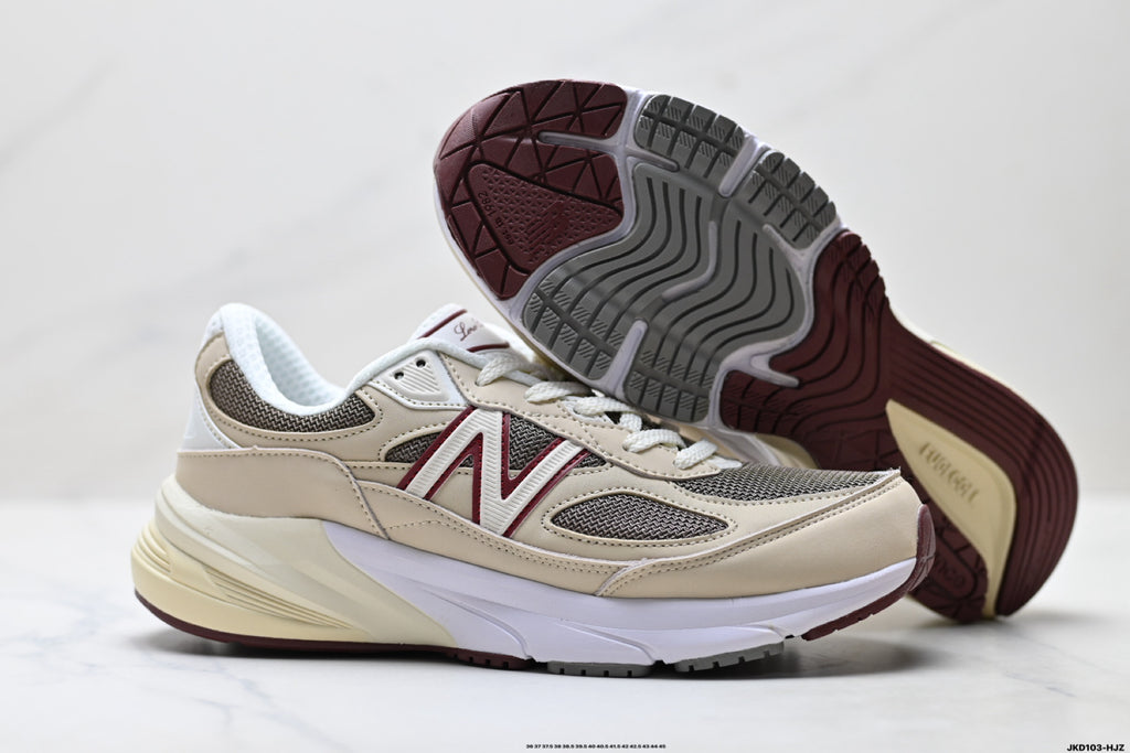 New Balance 990v6 Retro Mesh & Pigskin Low-Top Sneaker U990LP6