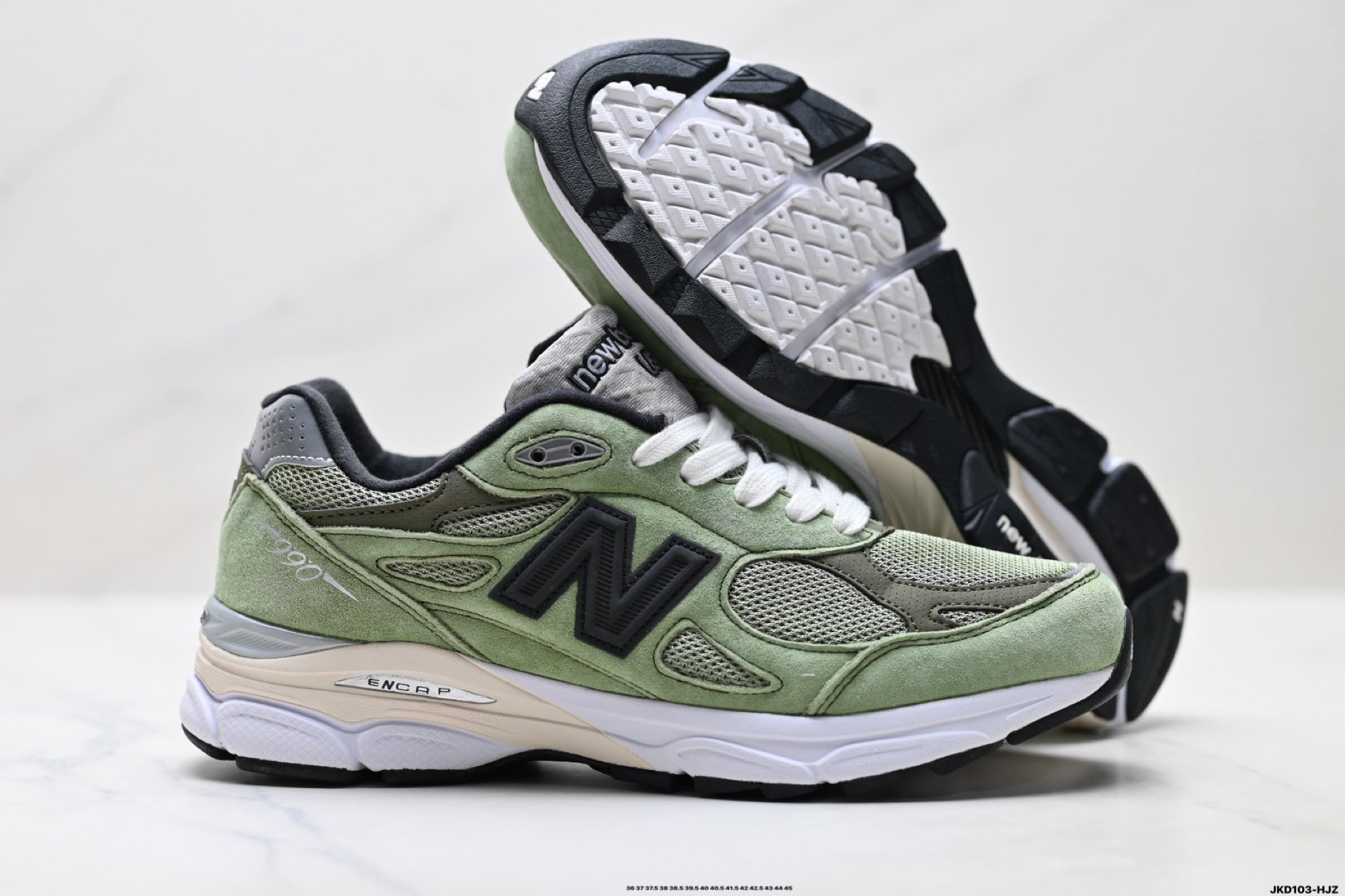 New Balance 990v3 Retro Mesh & Pigskin Low-Top Sneaker M990JD3