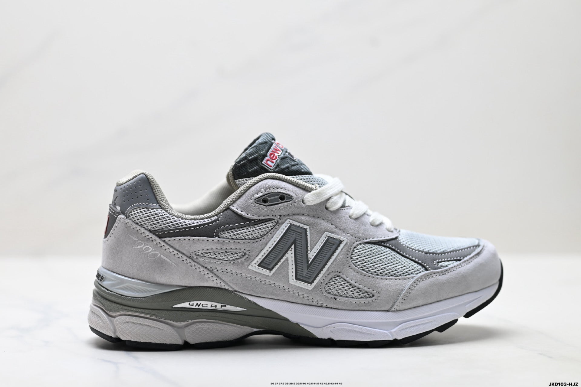 New Balance 990v3 Retro Mesh & Pigskin Low-Top Sneaker M990GY3