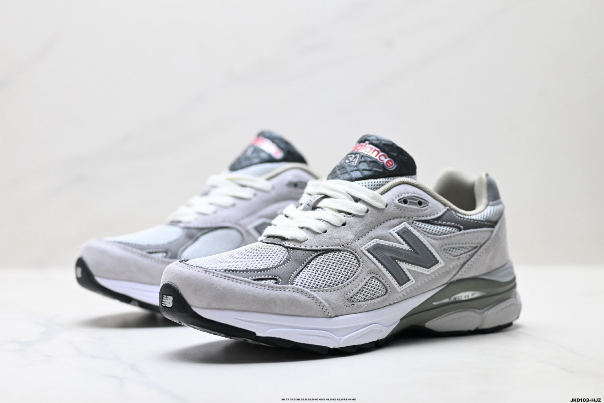 New Balance 990v3 Retro Mesh & Pigskin Low-Top Sneaker M990GY3