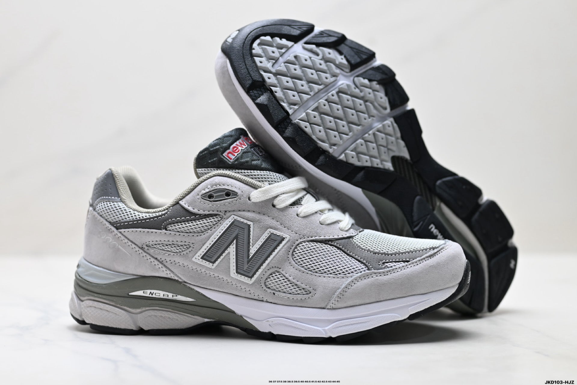 New Balance 990v3 Retro Mesh & Pigskin Low-Top Sneaker M990GY3