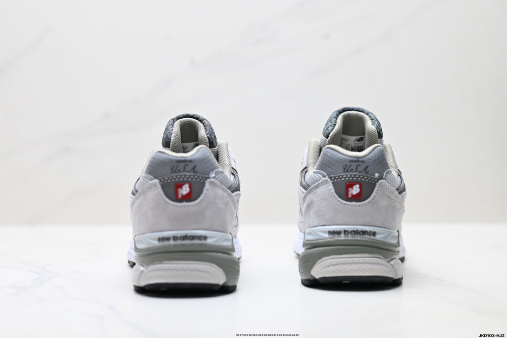 New Balance 990v3 Retro Mesh & Pigskin Low-Top Sneaker M990GY3