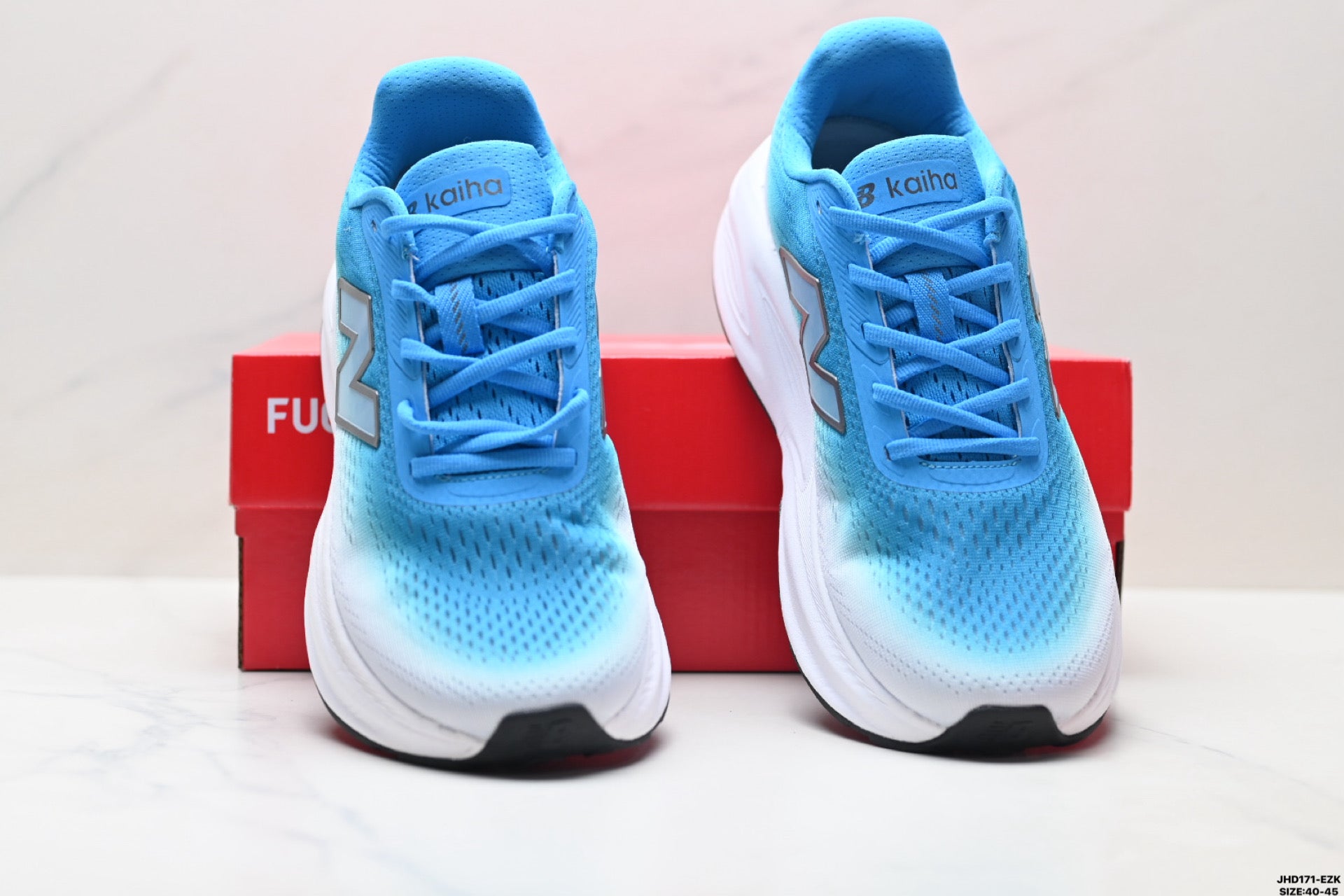 New Balance Fresh Foam Low-Top Marathon Running Shoe — Sky Blue MMOR68L