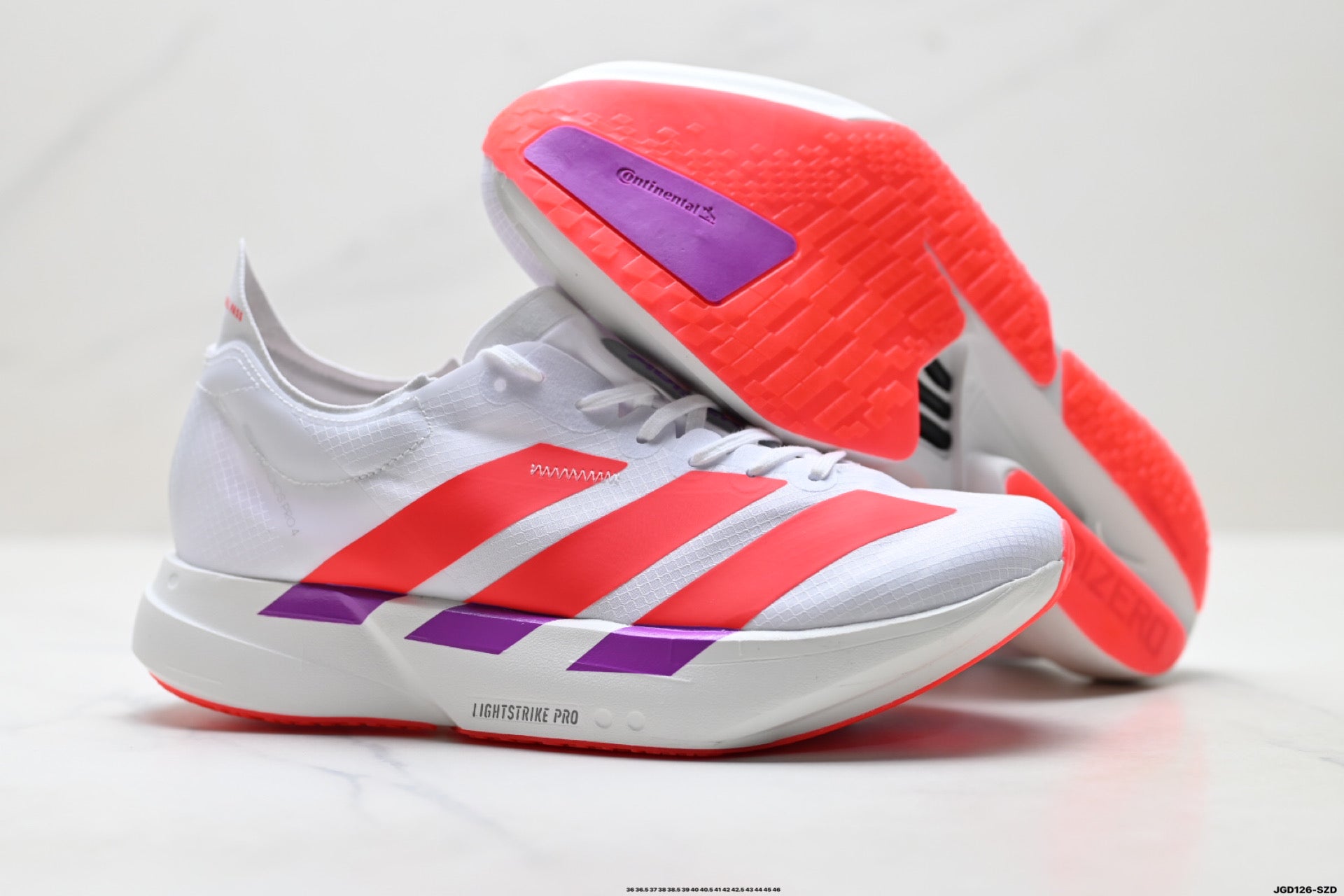 Adidas Adizero Adios Pro 4 M KZ9020 Marathon Running Shoe | Flywire Jacquard Lightweight Breathable