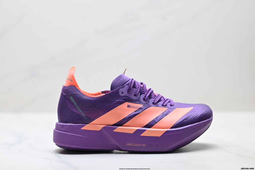 Adidas Adizero Adios Pro 4 M JR1288 Marathon Running Shoe | Flywire Jacquard Breathable Mesh | Zoom Air