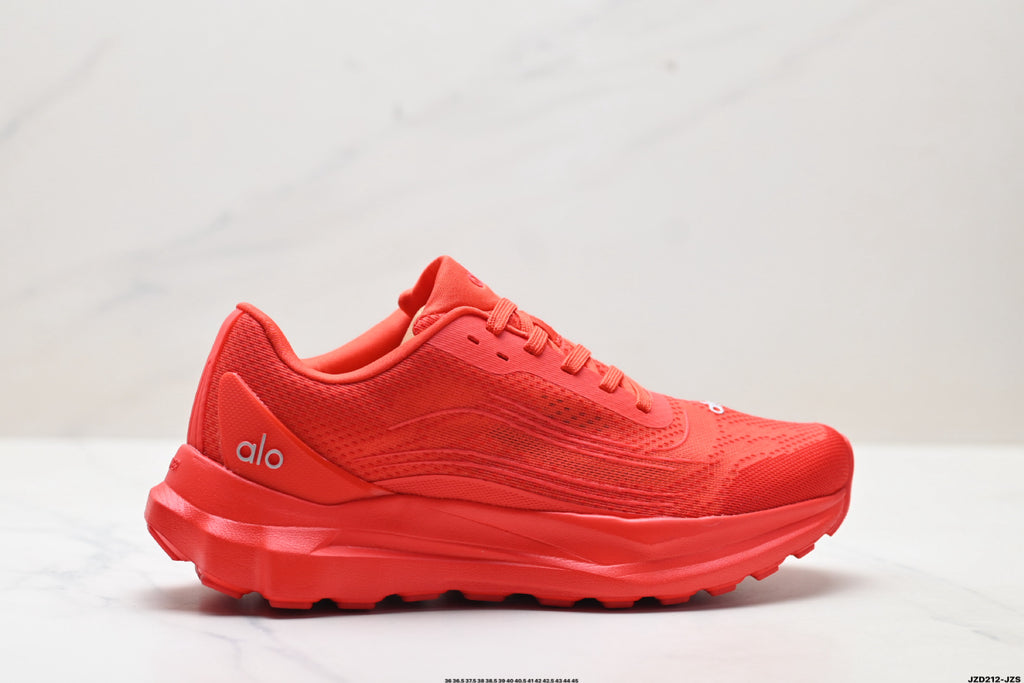Alo Yoga Alo Runner – Breathable Mesh Low-Top Sneaker | City Commute & Training A0590USky red