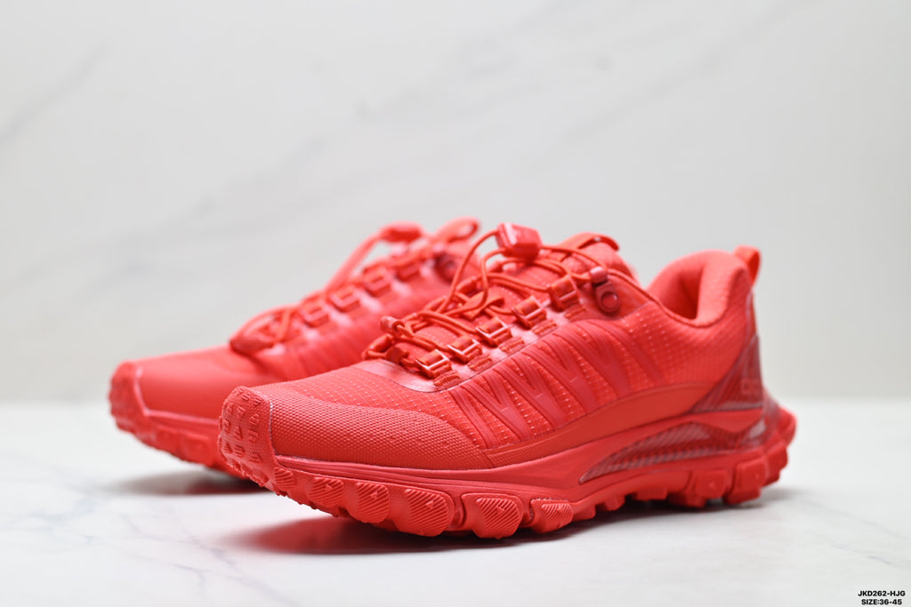 Alo Yoga Alo Runner Trail – Breathable Mesh Low-Top Trail Sneaker | City to Trail A0892U- Red