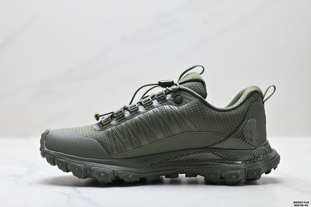 Alo Yoga Alo Runner Trail – Breathable Mesh Low-Top Trail Sneaker | City to Trail A0892U-Dark green
