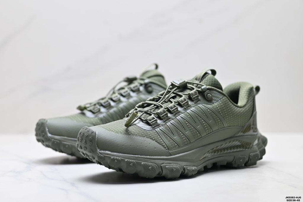 Alo Yoga Alo Runner Trail – Breathable Mesh Low-Top Trail Sneaker | City to Trail A0892U-Dark green